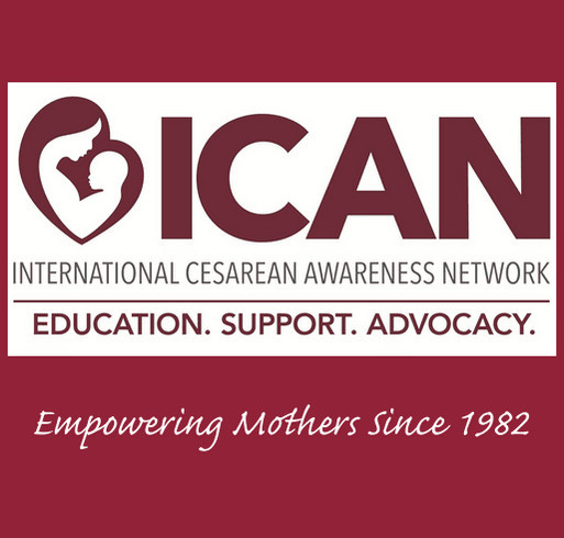ICAN Cesarean Awareness Month 2017 shirt design - zoomed