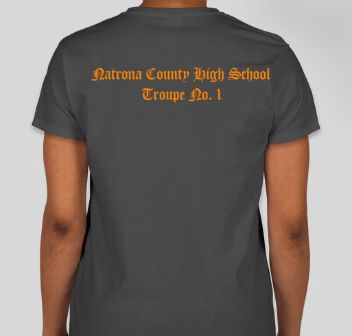 Natrona County H.S. Thespian Troupe's 90th Birthday! Fundraiser - unisex shirt design - back