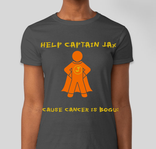Help Jax KIck Cancers Ass Fundraiser - unisex shirt design - front