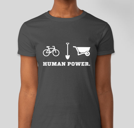 Sustainable Trails Coalition "Human Power" t-shirt Fundraiser - unisex shirt design - front