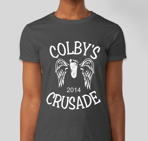 Colby's Crusade 2014 Fundraiser - unisex shirt design - front