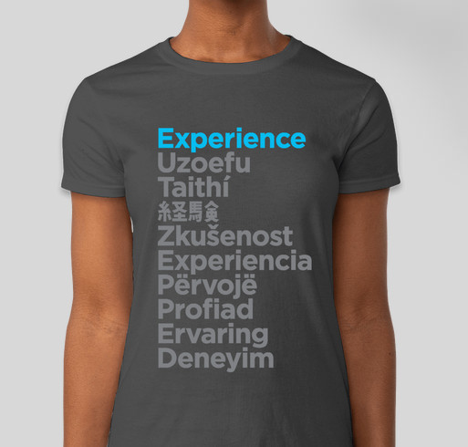 NoVA UX "Experience" T-shirts Fundraiser - unisex shirt design - front