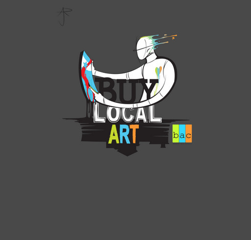 Buy Local Art shirt design - zoomed