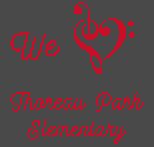 Thoreau Park Elementary Choir shirt design - zoomed