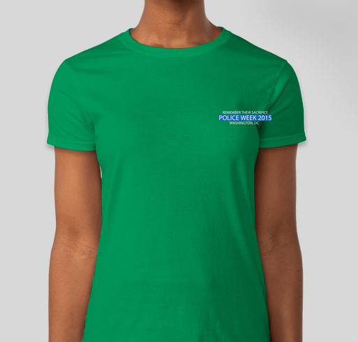 2015 NATIONAL POLICE WEEK FALLEN HEROES 'ROLL CALL' Fundraiser - unisex shirt design - front