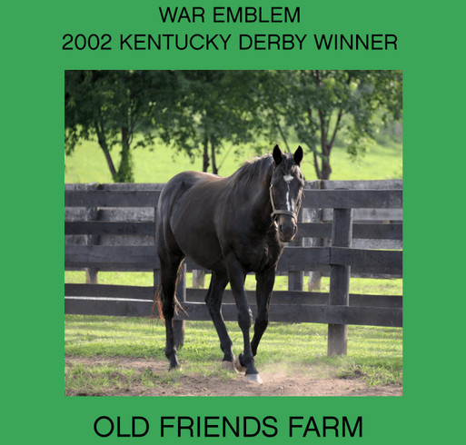 Old Friends Farm Fundraiser - War Emblem shirt design - zoomed
