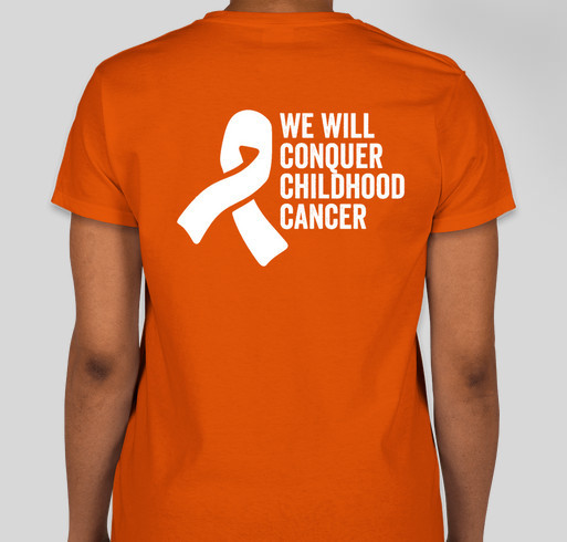 Kyle's Crusaders Orange-Out Fundraiser for Childhood Cancer Research Fundraiser - unisex shirt design - back