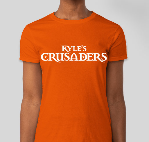 Kyle's Crusaders Orange-Out Fundraiser for Childhood Cancer Research Fundraiser - unisex shirt design - front