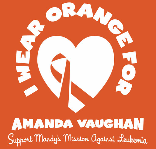 Mandy's Mission Against Leukemia shirt design - zoomed