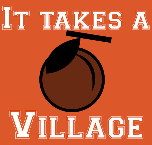 It takes a village shirt design - zoomed