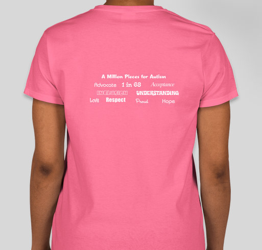iPads for kids with autism Fundraiser - unisex shirt design - back