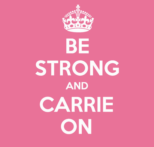 Carrie On shirt design - zoomed