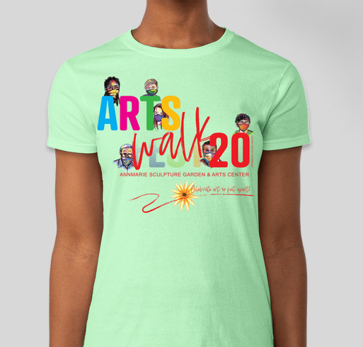 ArtsWalk/ArtsFest T-shirt! Celebrate Art 10 Feet Apart with Annmarie Sculpture Garden & Arts Center Fundraiser - unisex shirt design - front