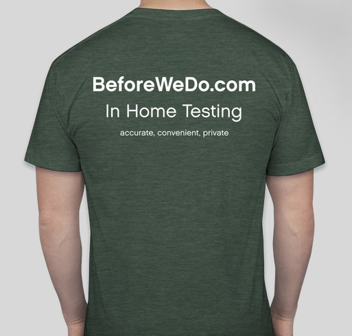 BeforeWeDo Sexual Health Awareness T-Shirt Campaign Fundraiser - unisex shirt design - back