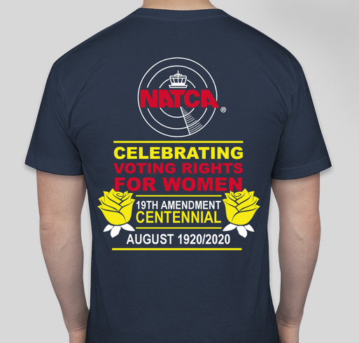 Centennial ﻿of Women's Right to Vote Fundraiser - unisex shirt design - back