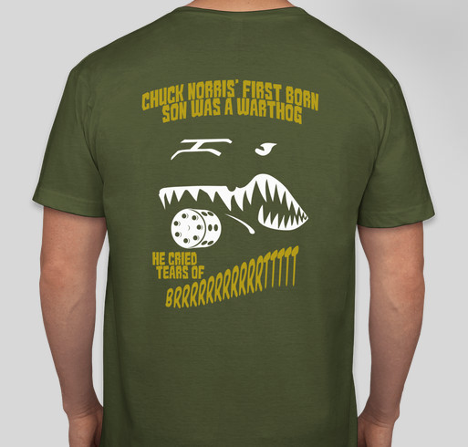 Save the A-10 Fundraiser for Chuck Norris' Charity, KickStart Kids! Fundraiser - unisex shirt design - back