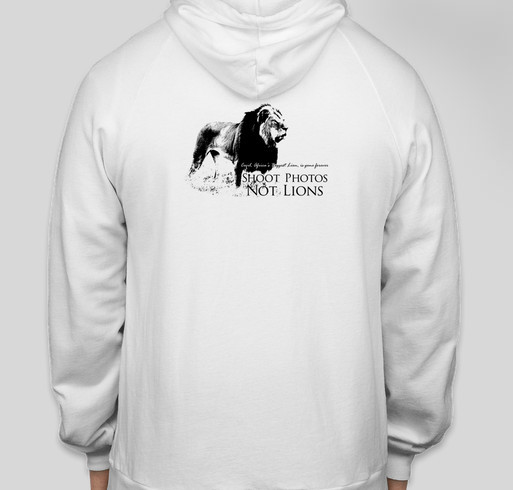 Save the Lions-In Memory of Cecil Fundraiser - unisex shirt design - back