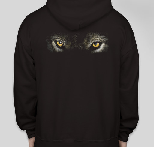 Lakota Wolf Zip-Up Hoodie Fundraiser - unisex shirt design - back