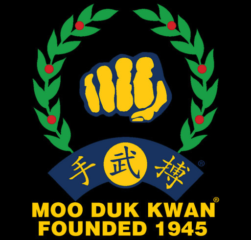 Unisex Gildan Full Zip Hoodie Screen Printed Front & Back Moo Duk Kwan® Fist Logo & Founded 1945 shirt design - zoomed