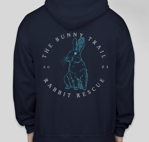 Bunny Trail Zip Up Fundraiser - unisex shirt design - back