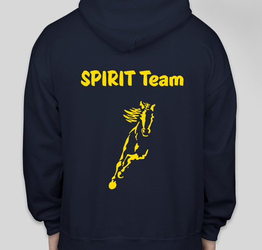 Stay warm and feed the SPIRIT Herd Fundraiser - unisex shirt design - back