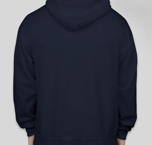 Navy Blue Youth Hoodie Fundraiser - unisex shirt design - back