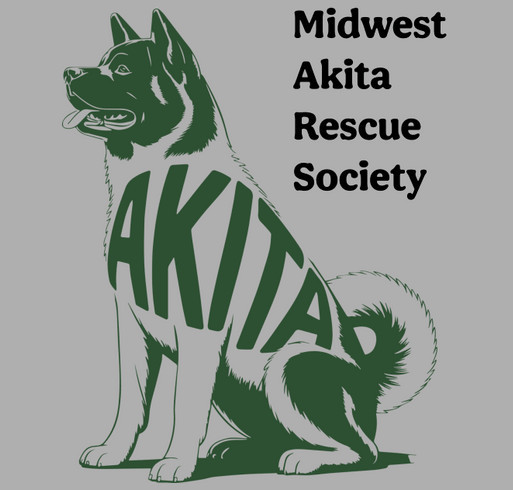 Midwest Akita Rescue Society MARS Fundraiser shirt design - zoomed