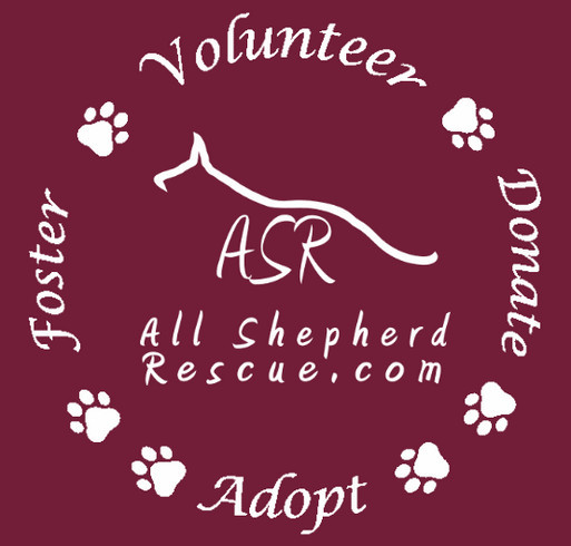 ASR: All Shepherd Rescue Fundraiser 2024 shirt design - zoomed
