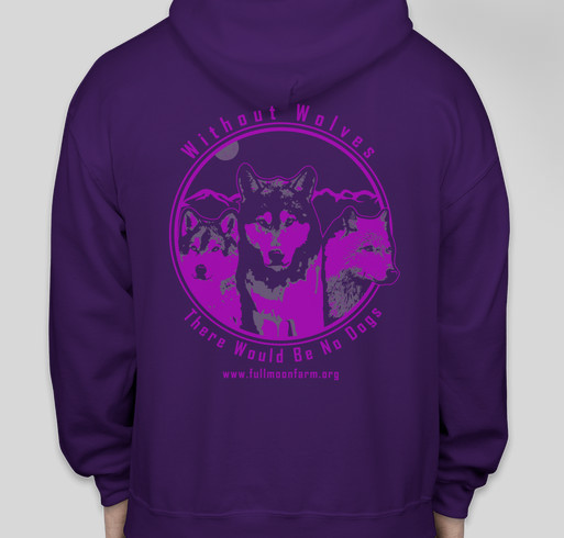 Raising Money for Wolfdog Rescue Fundraiser - unisex shirt design - back
