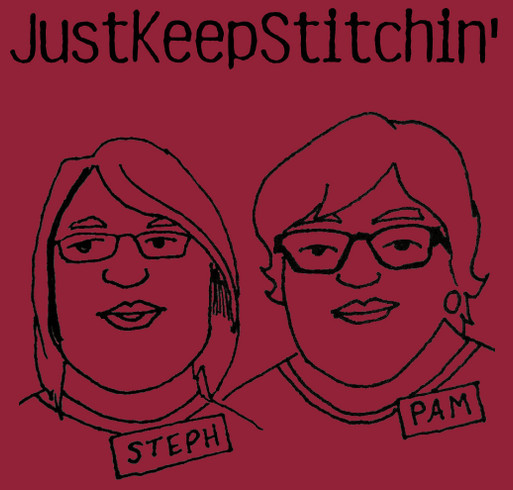 JustKeepStitchin' Fan Club - Fall 2022 Zip-Up Hoodie shirt design - zoomed