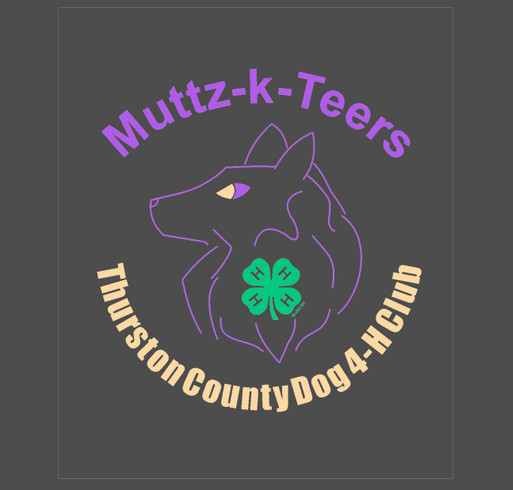 Muttz-K-Teers Dog 4-H Club shirt design - zoomed