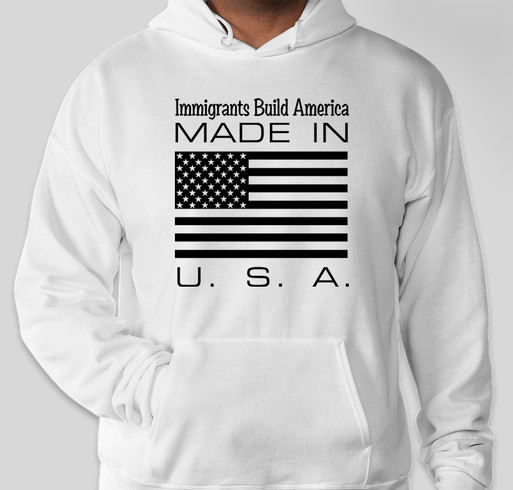 immigrants, works very hard,to build this great nation, so give them respect everytime Fundraiser - unisex shirt design - front