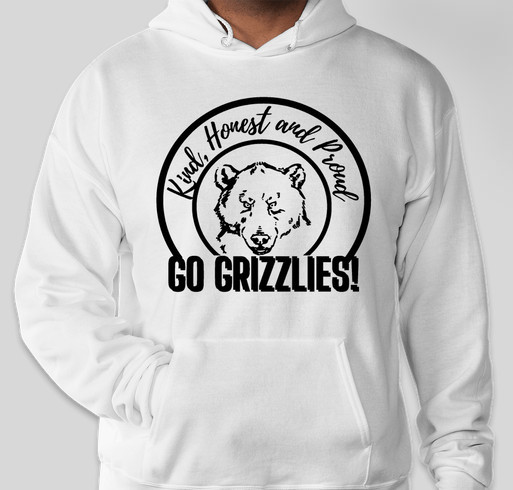 Go Grizzlies! Logo Fundraiser - unisex shirt design - front