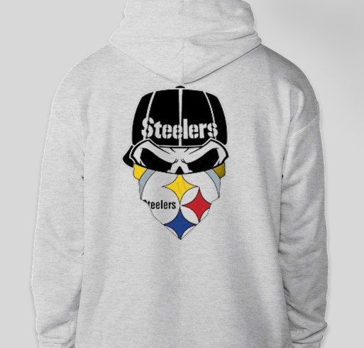 Steelers Skull Vicious Fundraiser - unisex shirt design - back