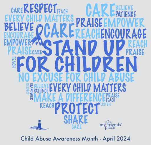 April is Child Abuse Awareness month shirt design - zoomed