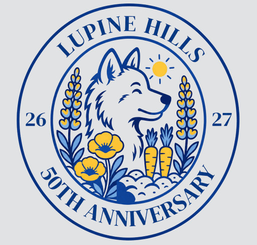 Lupine Hills 50th Anniversary Spiritwear Fundraiser shirt design - zoomed
