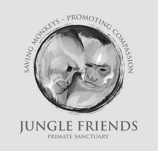 Jungle Friends Primate Sanctuary Pull Over Sweatshirt shirt design - zoomed