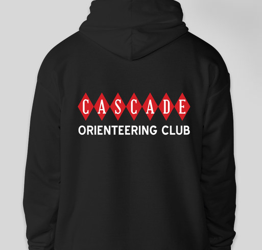Cascade Orienteering Shirts Fundraiser - unisex shirt design - back