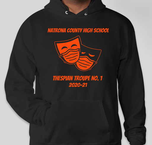 NCHS Thespian Troupe COVID year shirts Fundraiser - unisex shirt design - front
