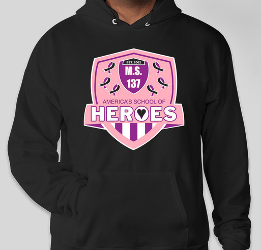MS 137 Heroes Fight Against Breast Cancer Fundraiser Fundraiser - unisex shirt design - front