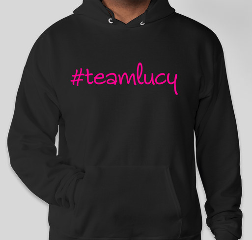 #teamlucy Fundraiser - unisex shirt design - front