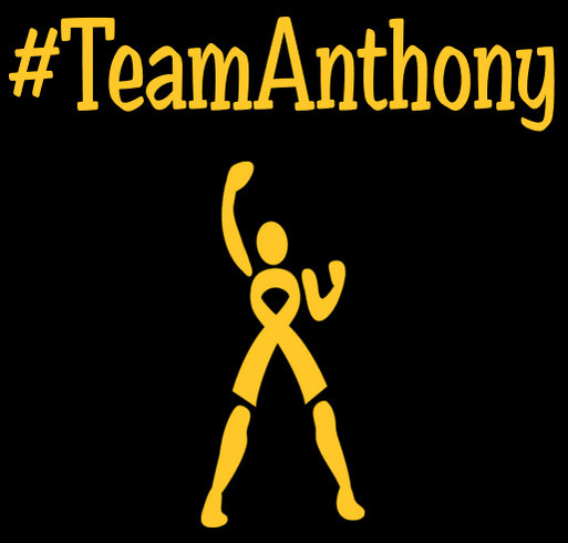#TeamAnthony, Fighting For A Cure. Neuroblastoma Awareness. shirt design - zoomed
