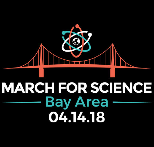 March for Science Bay Area 2018 shirt design - zoomed