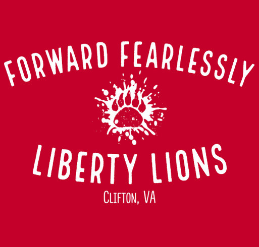 Liberty Middle School Spirit Wear- Style 3 shirt design - zoomed