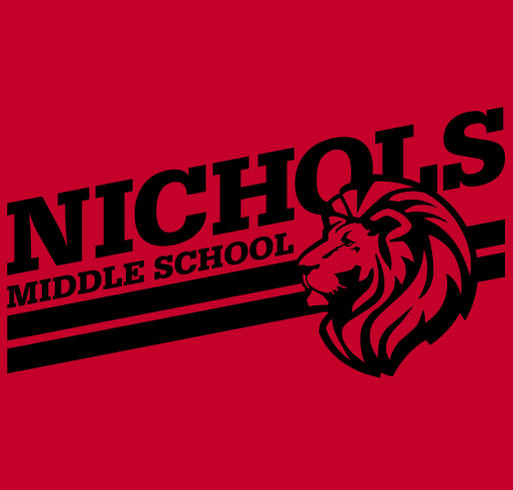 Nichols Lion shirt design - zoomed