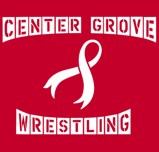 Center Grove Wrestlers Relay for life team shirt design - zoomed