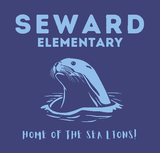 Seward Elementary Sea Lions- Realistic Logo Gear Fundraiser shirt design - zoomed