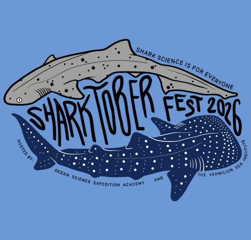 Sharktoberfest 2026 shirt design - zoomed