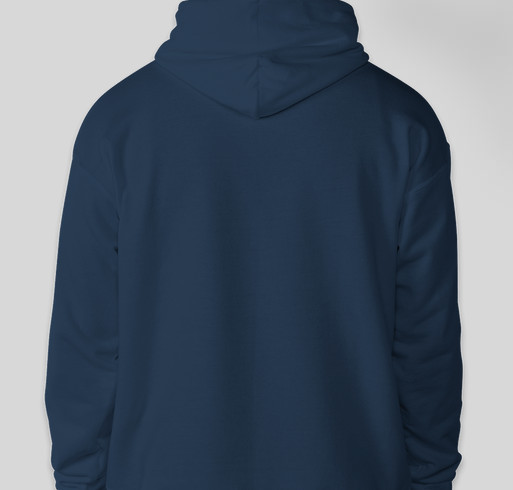 Navy Hoodie Fundraiser - unisex shirt design - back