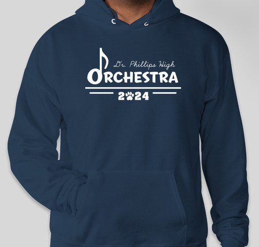DPHS Orchestra Apparel Fundraiser - unisex shirt design - front
